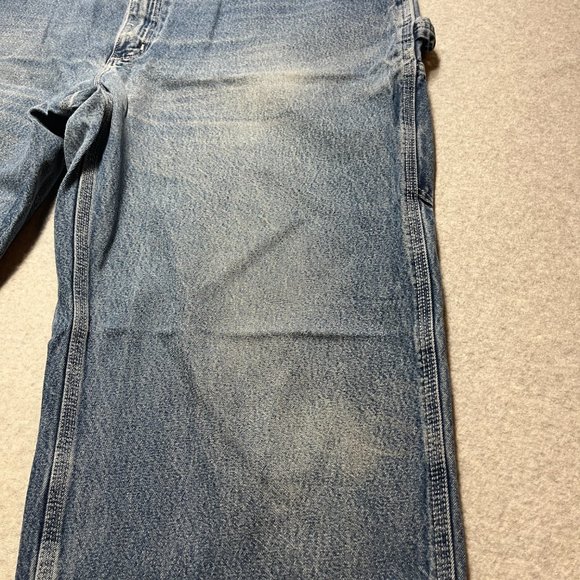 Carhartt Jeans Mens 40x32 Blue Carpenter Loose Original Denim Cotton (Tag 42x34) - Picture 3 of 12